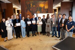 Skillet with PMI leadership at the PMI APAC Authorized Training Partner Honors 2026 in Seoul