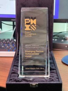 _Trophy.pngPMI APAC Authorized Training Partner Honors 2026 trophy awarded to Mind Matrix Sdn Bhd